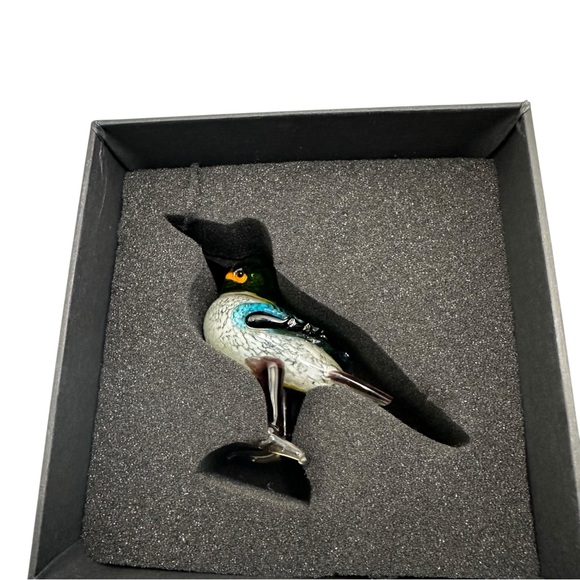 Too Arts Hand Blown Glass Bird Figurine Multicolor Ornament Gift NIB - Picture 7 of 11